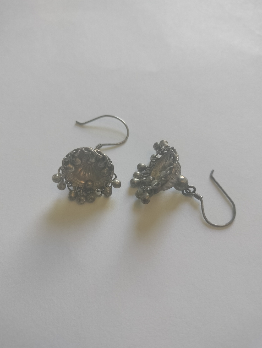 Antique Sterling Earrings - Picture 4 of 5